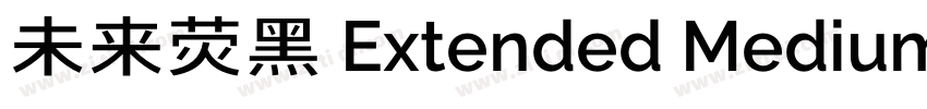 未来荧黑 Extended Medium字体转换